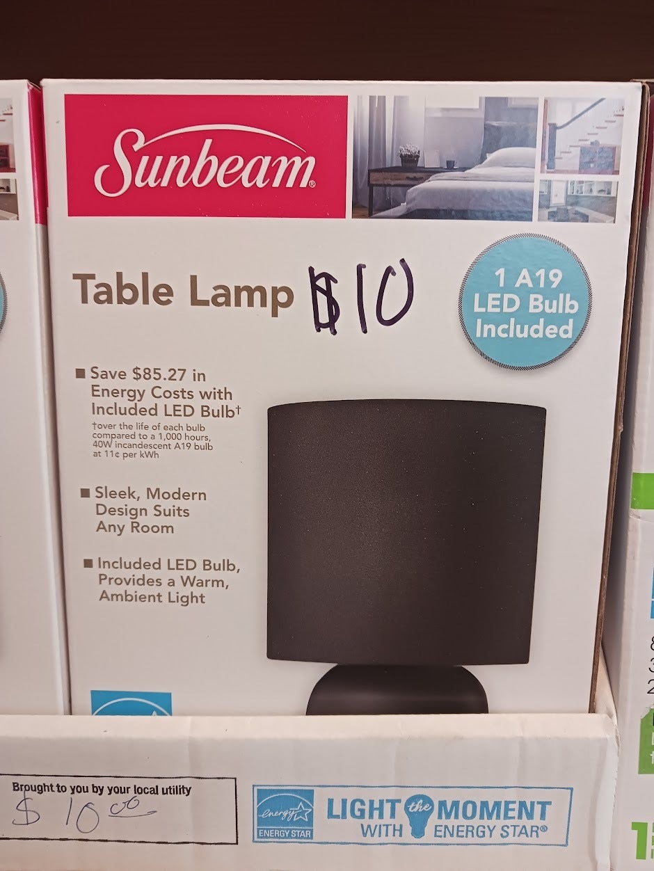 Sunbeam Table Lamp (Black) Solid Living Renovation Supply